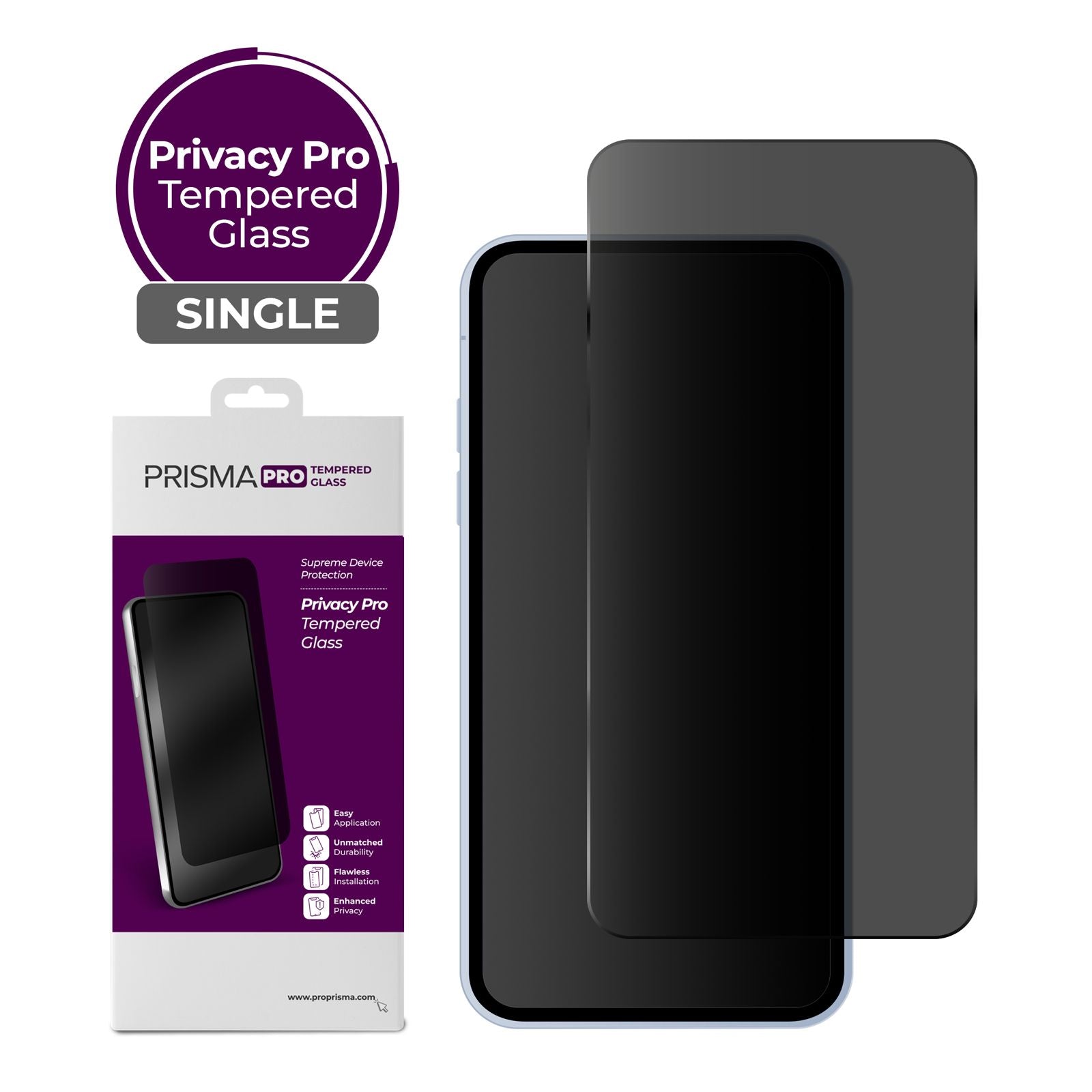 Prisma Pro Shield Clear Tempered Glass for iPhone 15 Pro Max